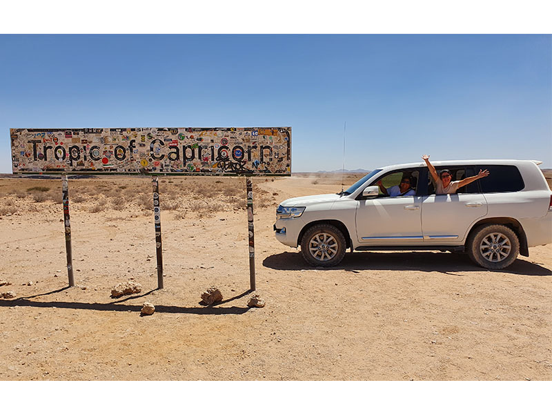 Tropic of Capricorn travellers!